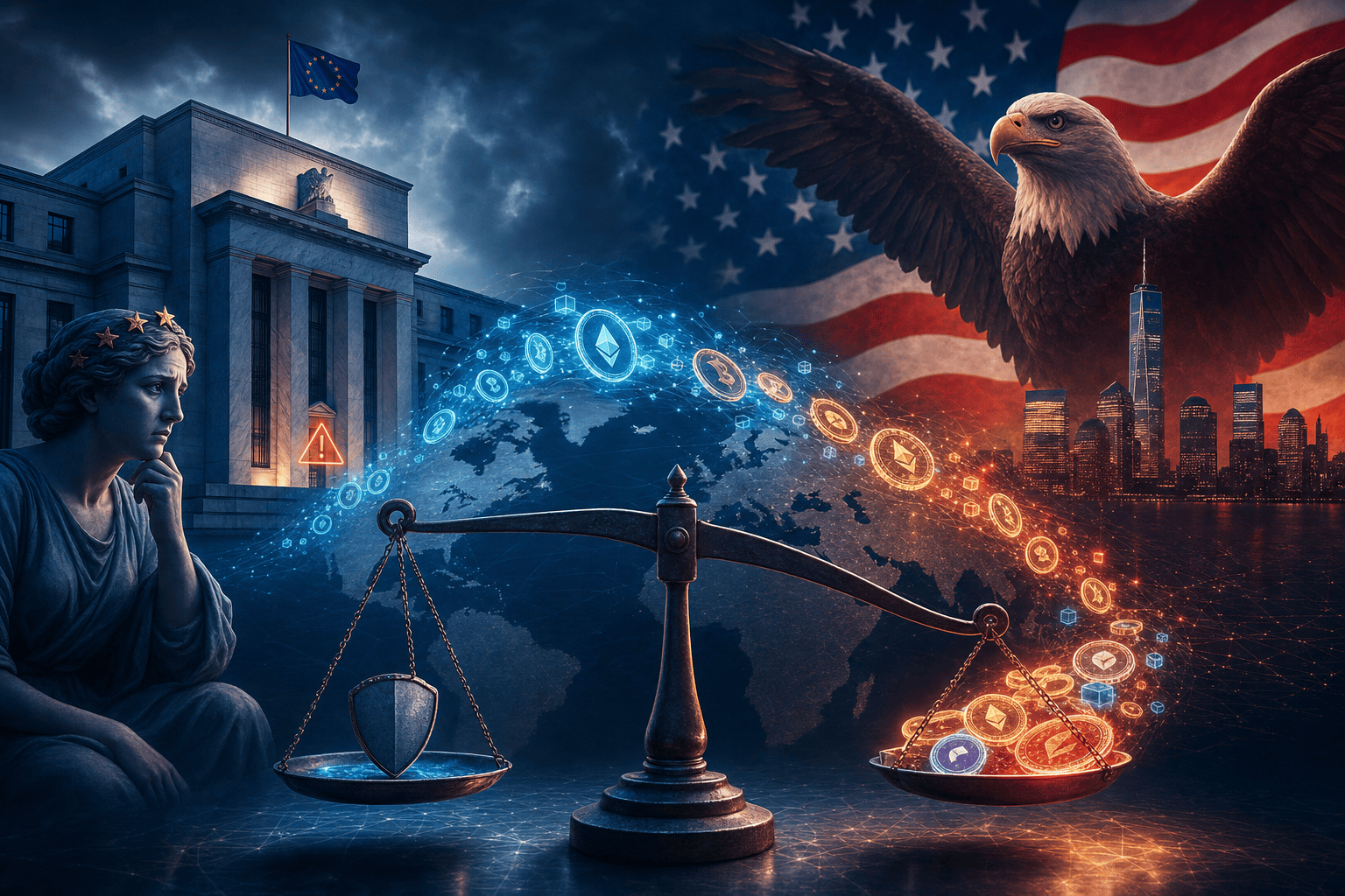 ECB waarschuwt: dollar-stablecoins versterken Amerikaanse dominantie