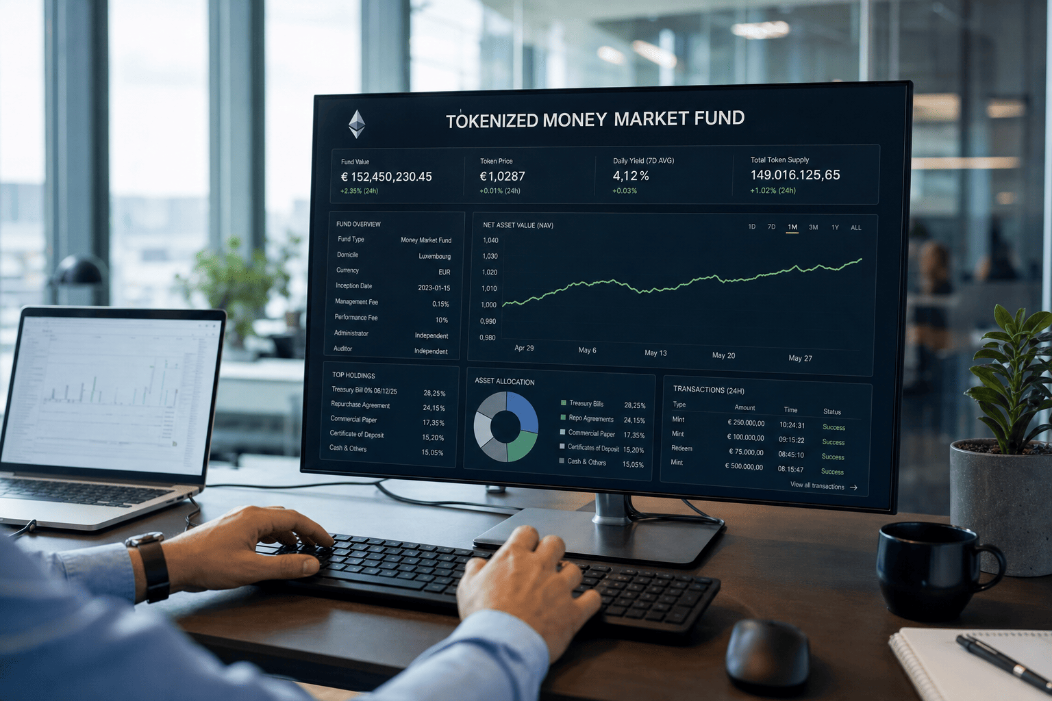 BlackRock brengt 311 miljard dollar aan geldmarktfondsen naar Ethereum in Europa