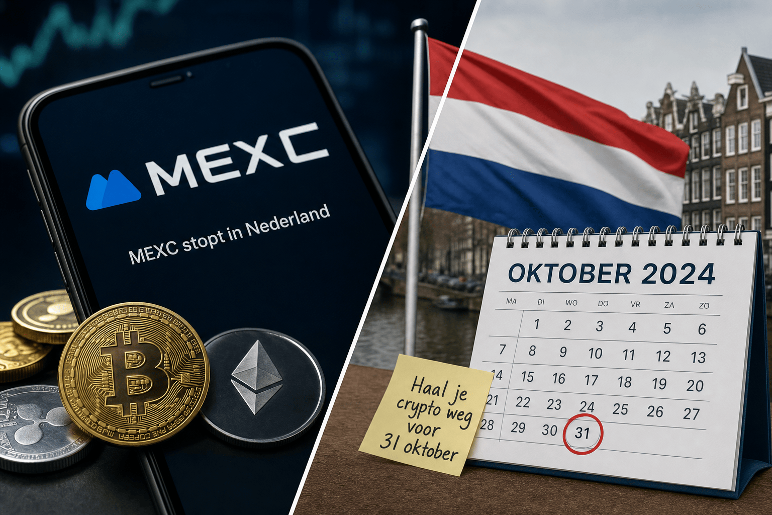 MEXC stopt in Nederland: haal je crypto weg voor 31 oktober