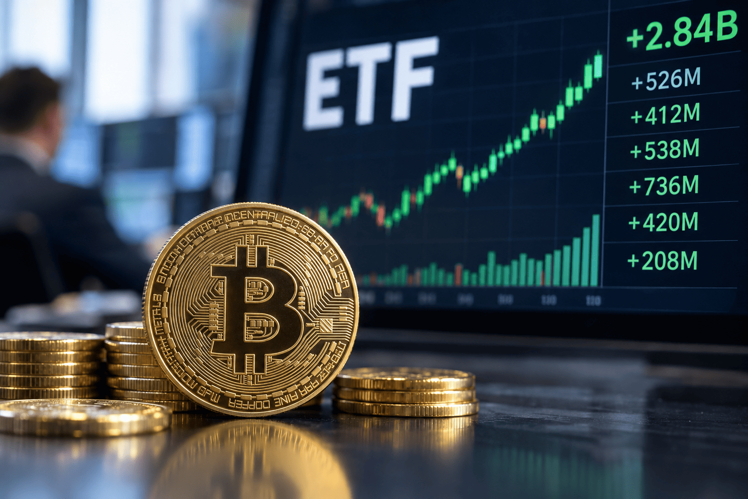 Voor de derde keer ooit krijgen bitcoin-ETF's zes beursdagen op rij geld binnen