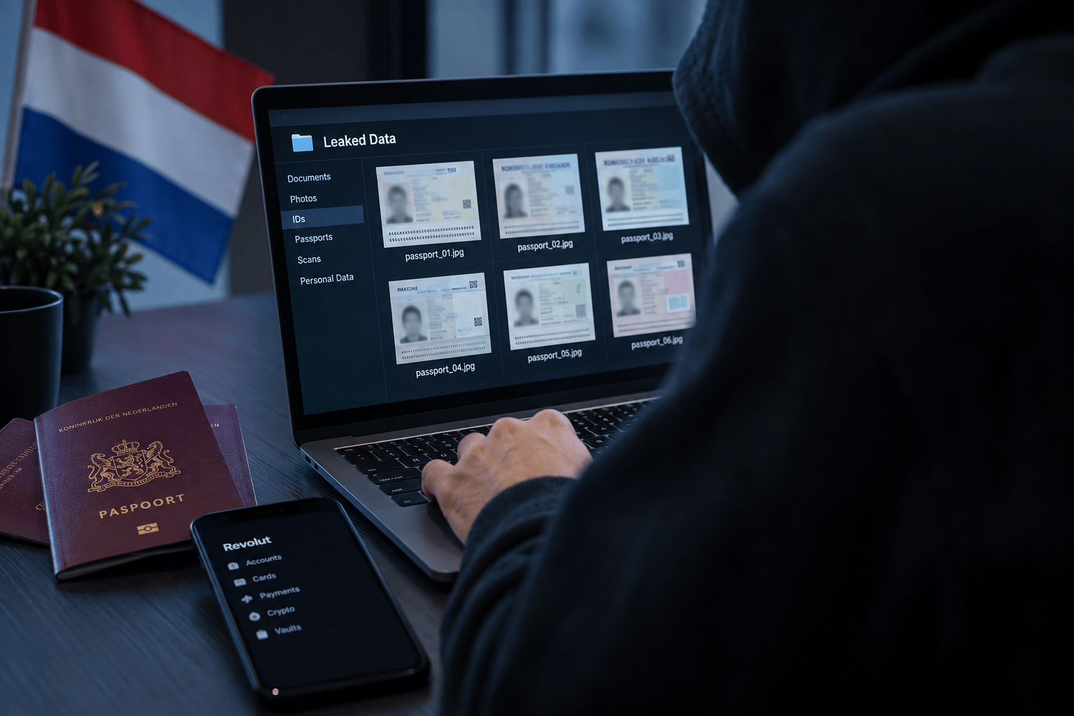 Revolut-lek raakt ook Nederlanders, daders zetten paspoorten online
