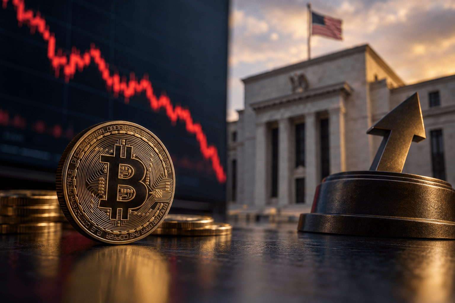 Bitcoin zakt na hogere inflatie in de VS: wat dit betekent voor de rente