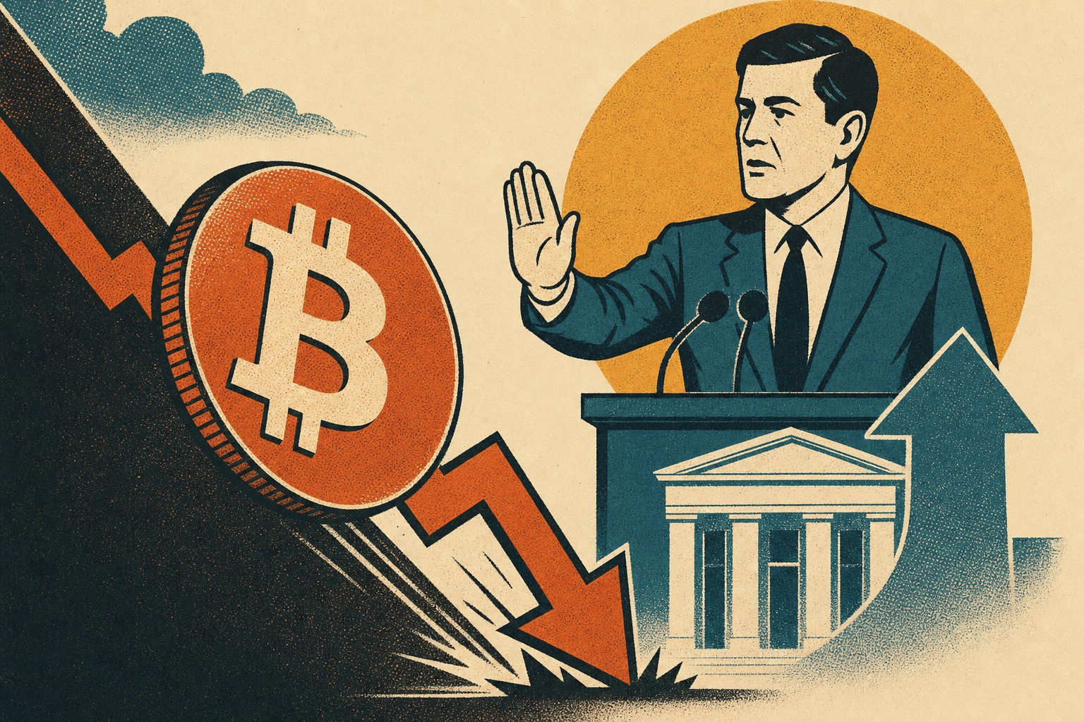 Bitcoin daalt na speech Fed-voorzitter Warsh: markt rekent nu op een renteverhoging