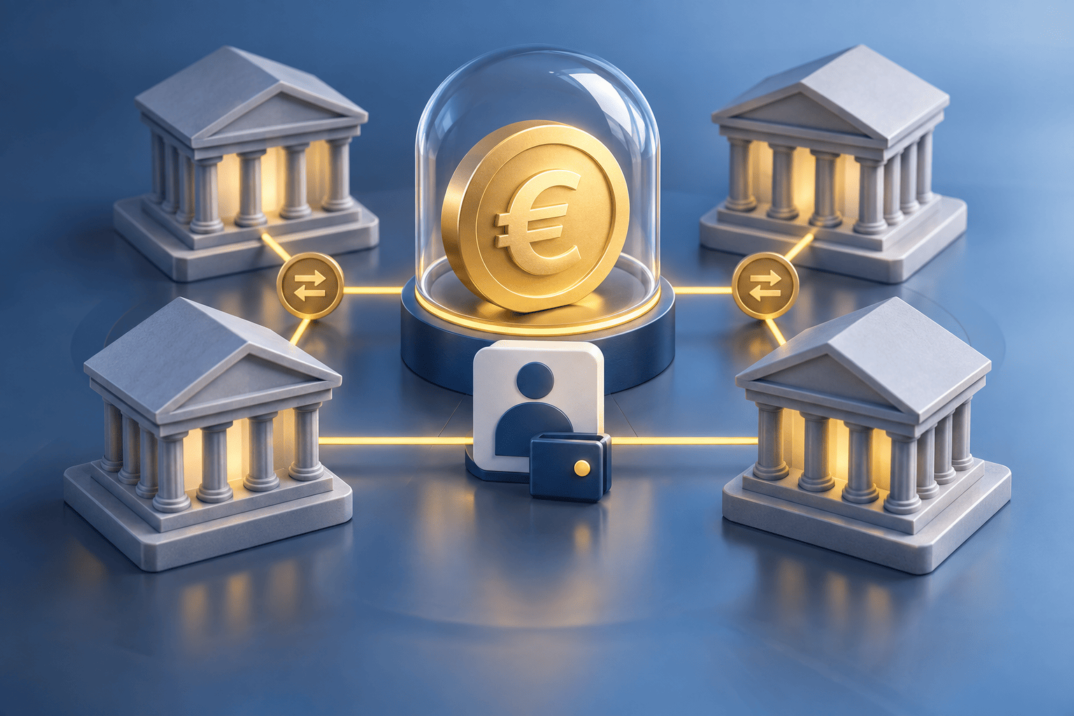 Banken willen digitale euro klein houden: één rekening, alleen onderling betalen