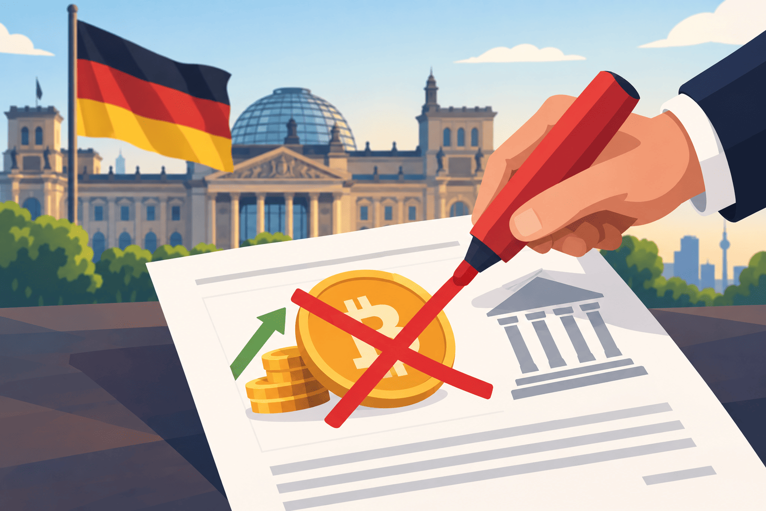 Duitsland wil belastingvrije cryptowinst na een jaar schrappen
