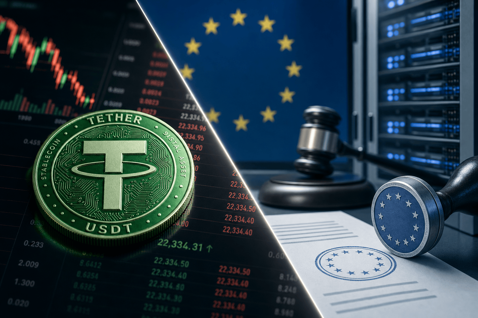 Tether (USDT) verdwijnt per 1 juli van EU-beurzen door MiCA