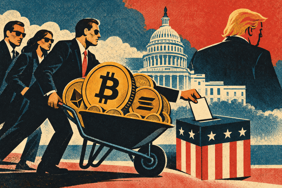 Cryptosector steekt 176 miljoen dollar in Amerikaanse verkiezingen, met oog op de tijd na Trump