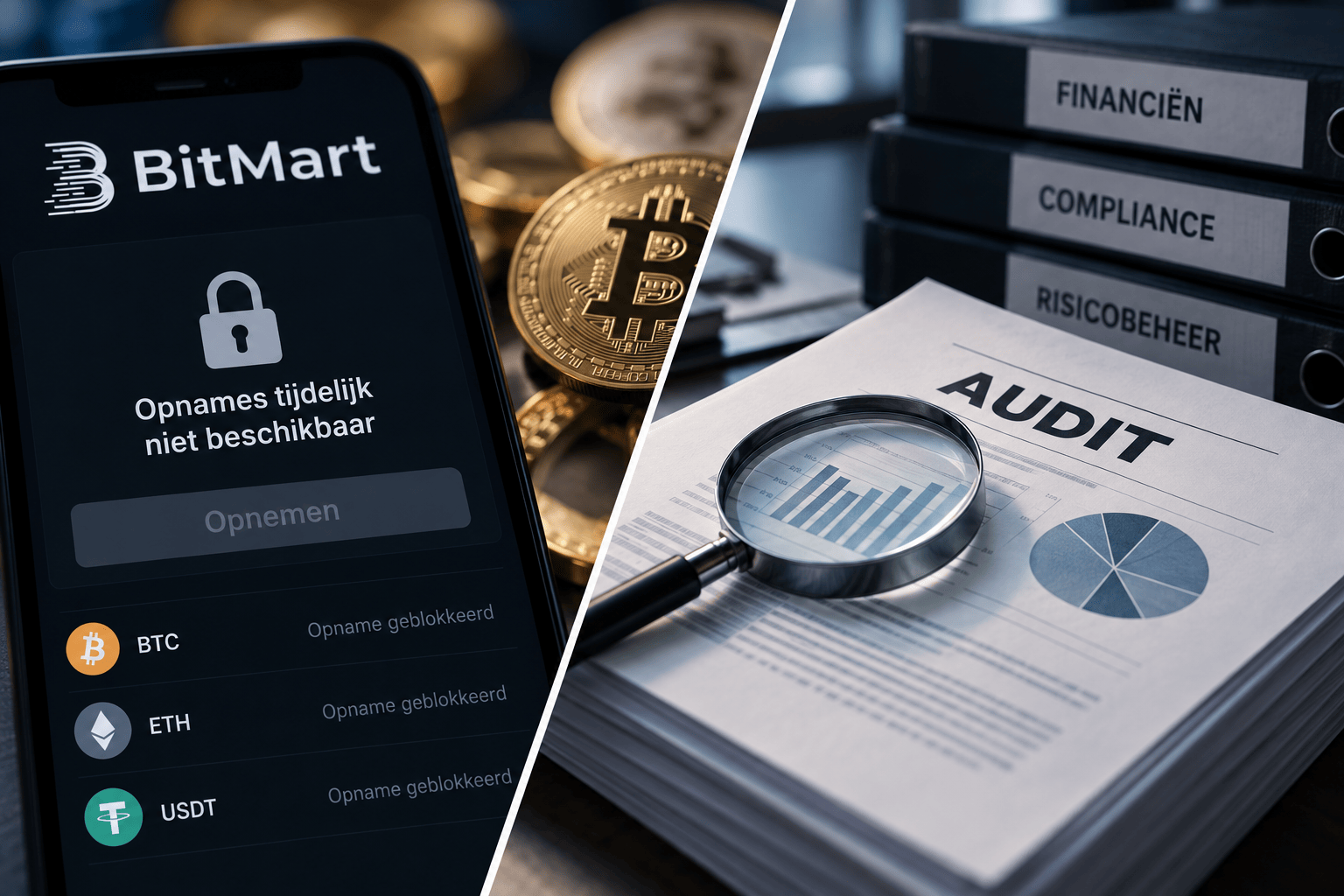 BitMart houdt opnames dicht en laat eerst de boeken doorlichten