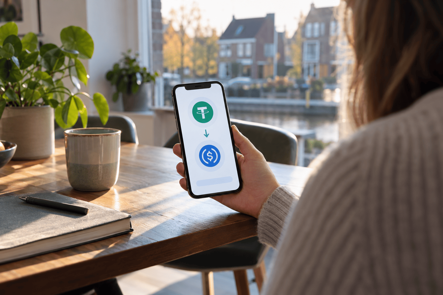 Coinbase zet vrijdag USDT om in USDC: wie de munt wil houden, moet nu opnemen