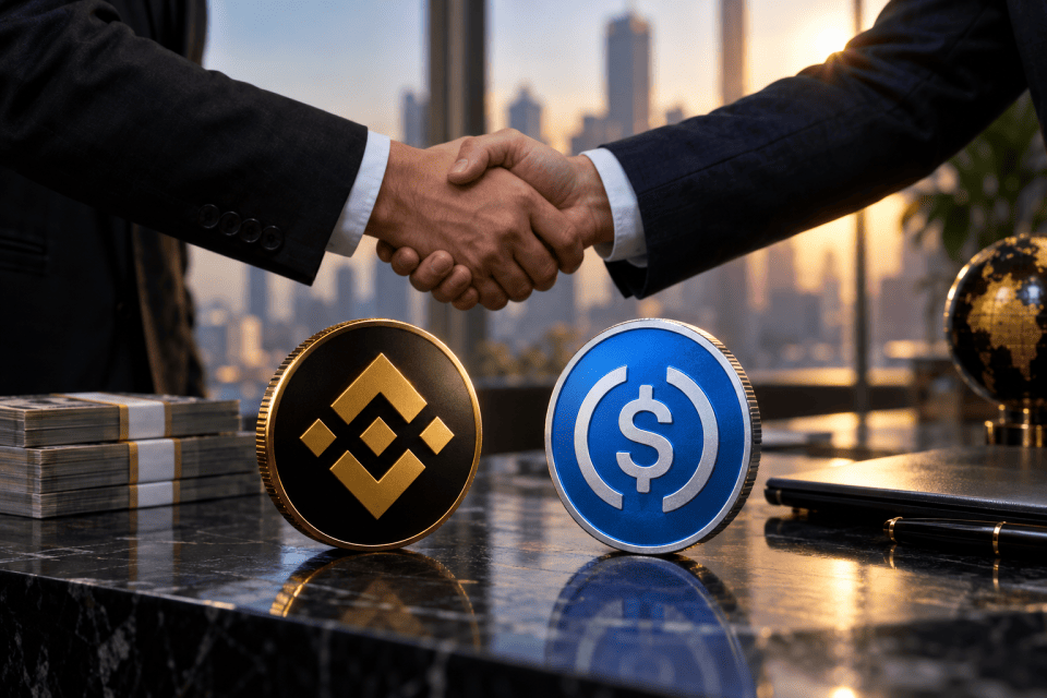 Binance stapt voor 100 miljoen dollar in bij USDC-uitgever Circle