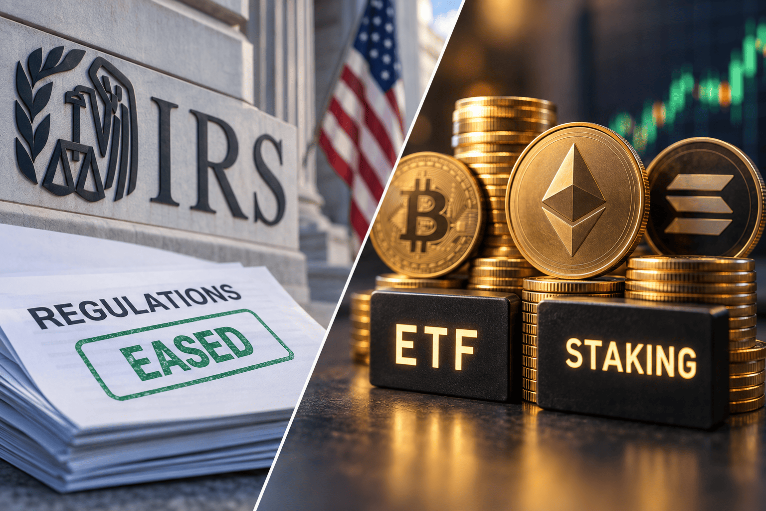 Amerikaanse fiscus geeft crypto-ETF's meer ruimte om munten te staken
