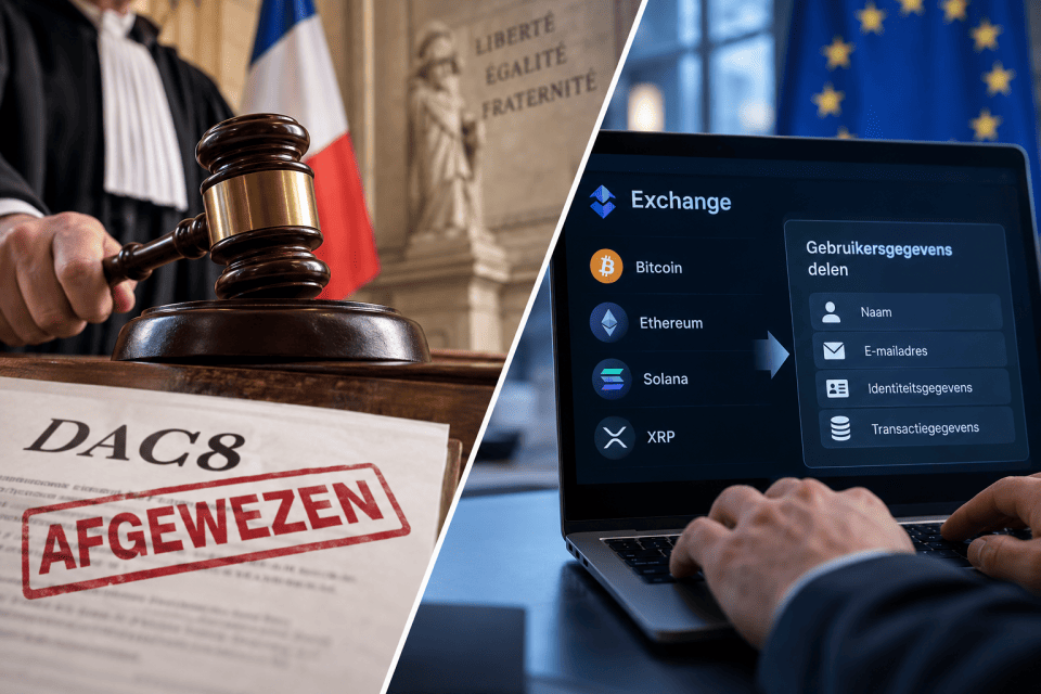 Franse rechter wijst noodstop DAC8 af, je beurs blijft je gegevens melden