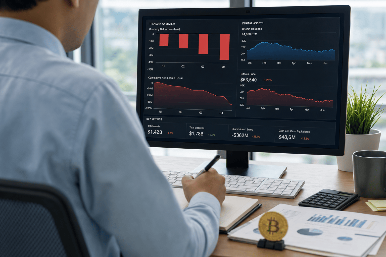 Strategy boekt 8,22 miljard dollar verlies in tweede kwartaal, positie groeit naar 846.000 bitcoin