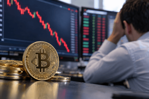 Grootste uitstroom uit bitcoin-ETF's sinds juni, op zware dag voor Wall Street
