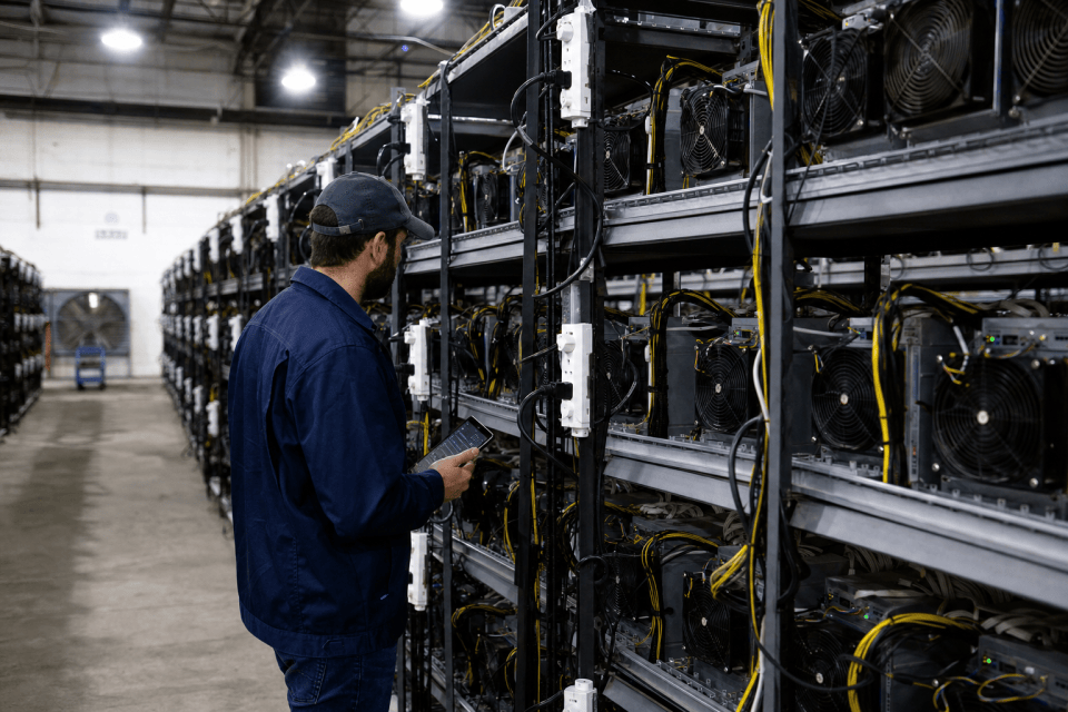 Bitcoin-miners verdienen miljarden aan AI-stroomdeals, hashrate daalt