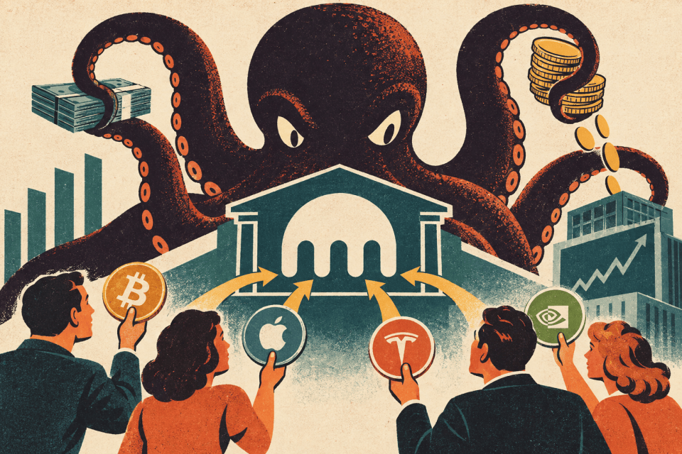 Kraken betaalt rendement op getokeniseerde aandelen, en leent met jouw inleg