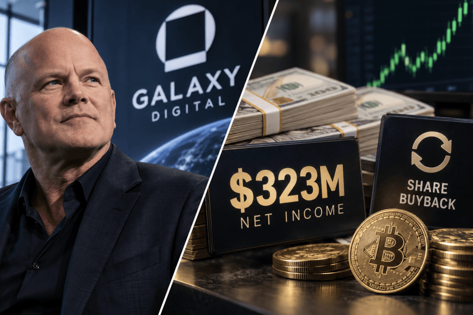 Galaxy Digital van Novogratz boekt 323 miljoen dollar winst na verlieskwartaal
