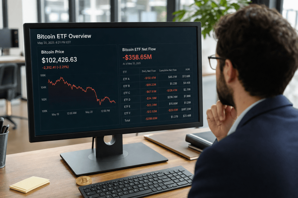 Spot bitcoin-ETF's verliezen recordbedrag van 4,06 miljard dollar in juni