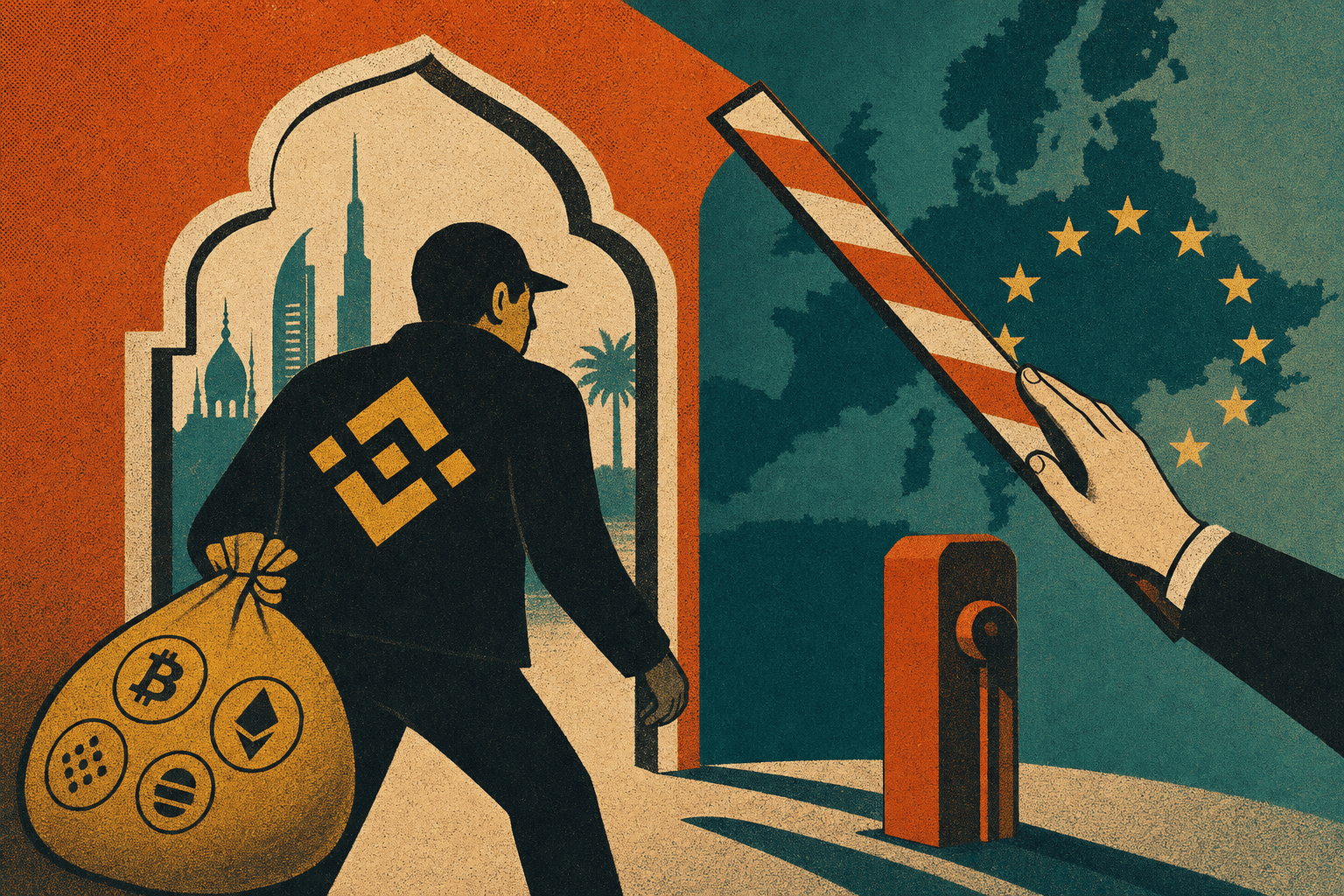 Binance bedient EU-klanten zonder vergunning, via Abu Dhabi en een uitzondering