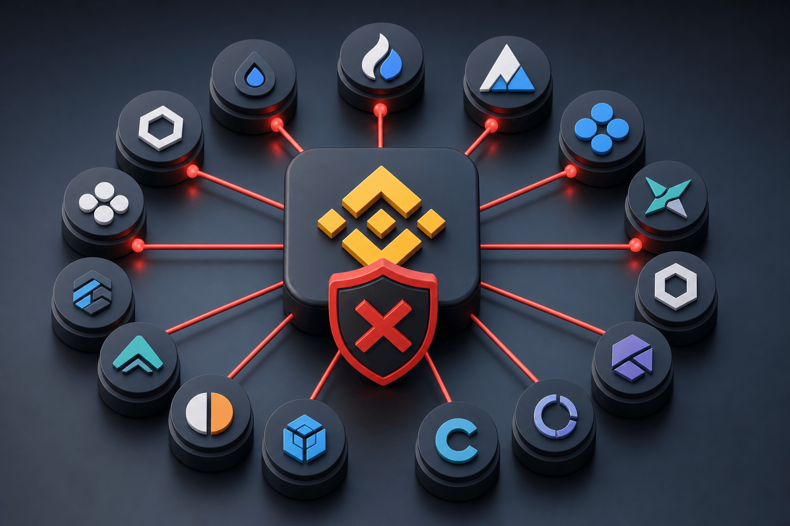 Binance blokkeert transacties met HTX en vijftien andere platforms