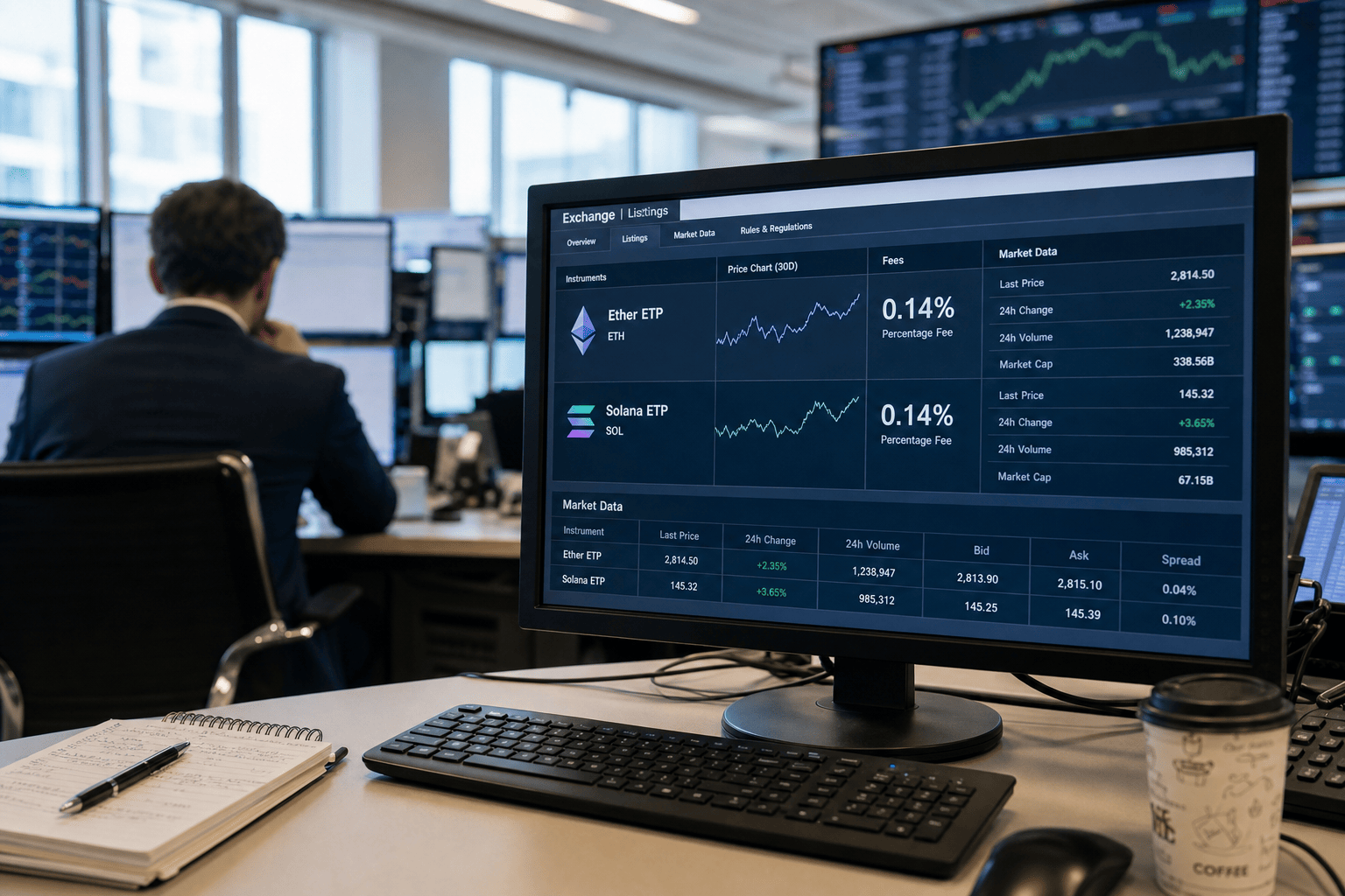 Morgan Stanley brengt ether- en solana-ETP's naar de beurs voor 0,14 procent