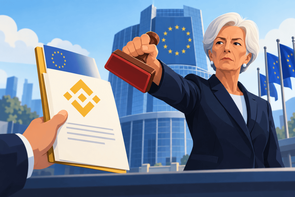 Binance had EU-vergunning bijna rond, ECB-president greep persoonlijk in