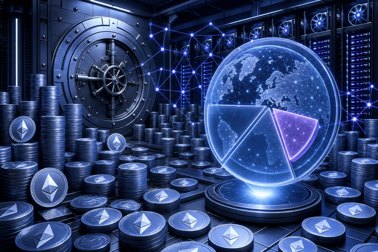 Bitmine bezit 5,42 miljoen ETH, bijna 4,5% van alle ethereum