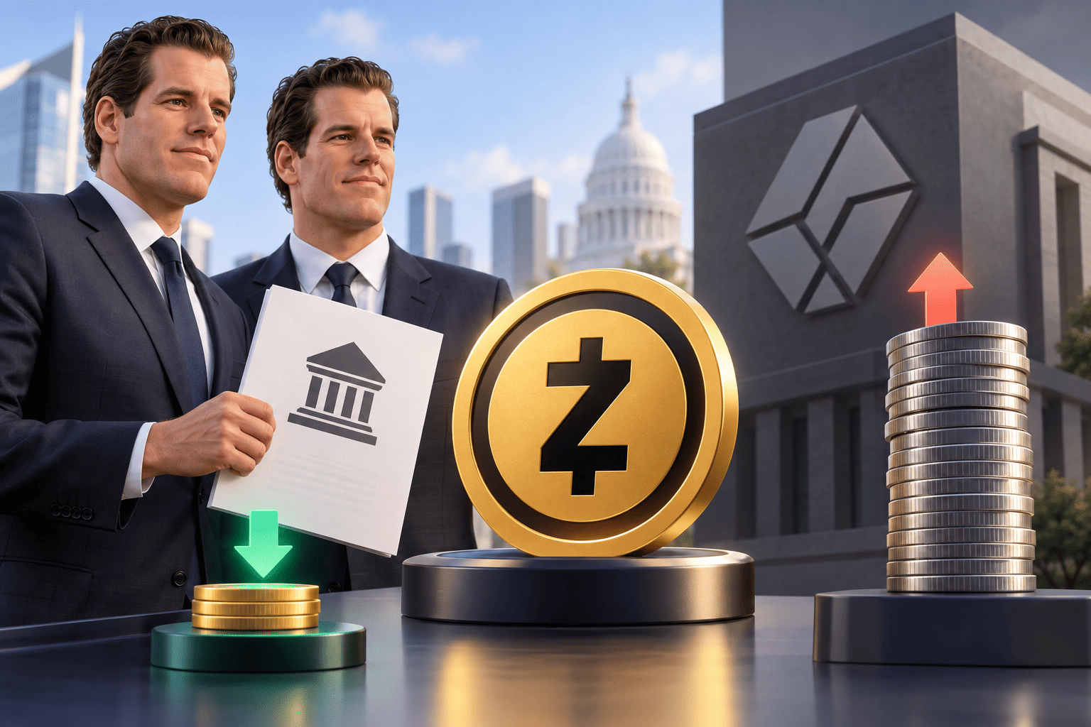 Winklevoss-tweeling vraagt zcash-ETF aan en wil Grayscale flink onderbieden